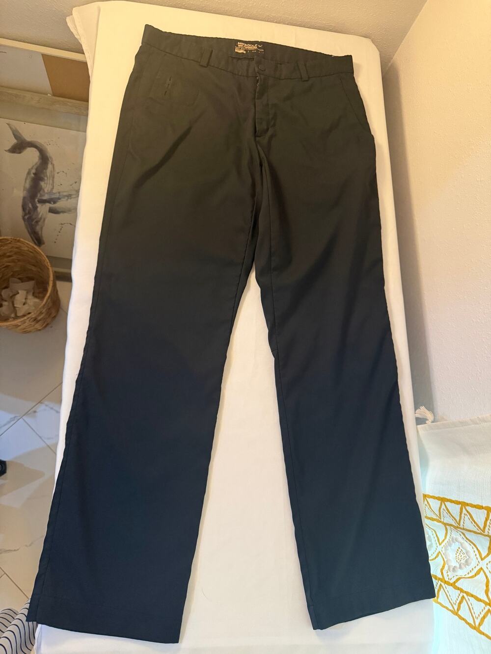 Nike Golf Modern Tech Dri-FIT Pants Men’s 35x32 Black Tour Performance
